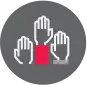 hands raised