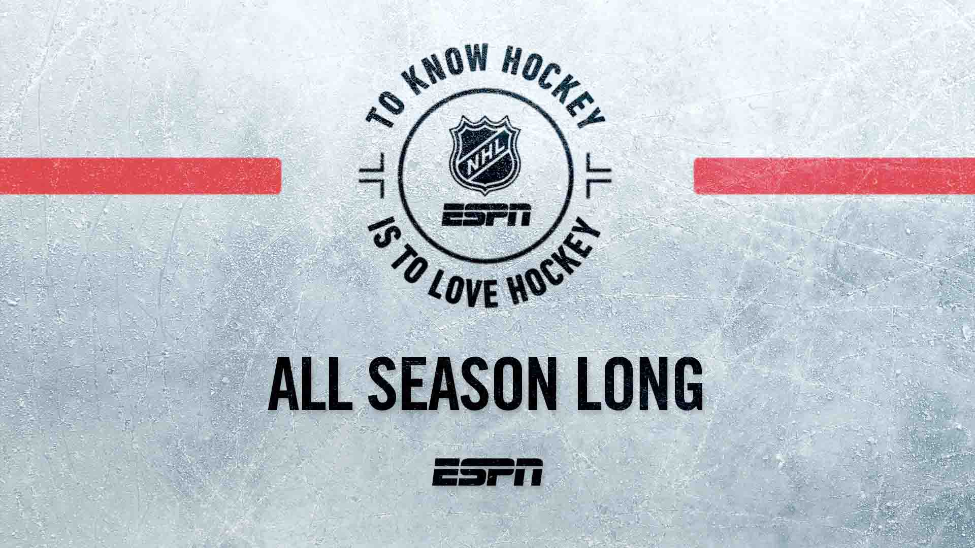 Key art for the NHL on ESPN