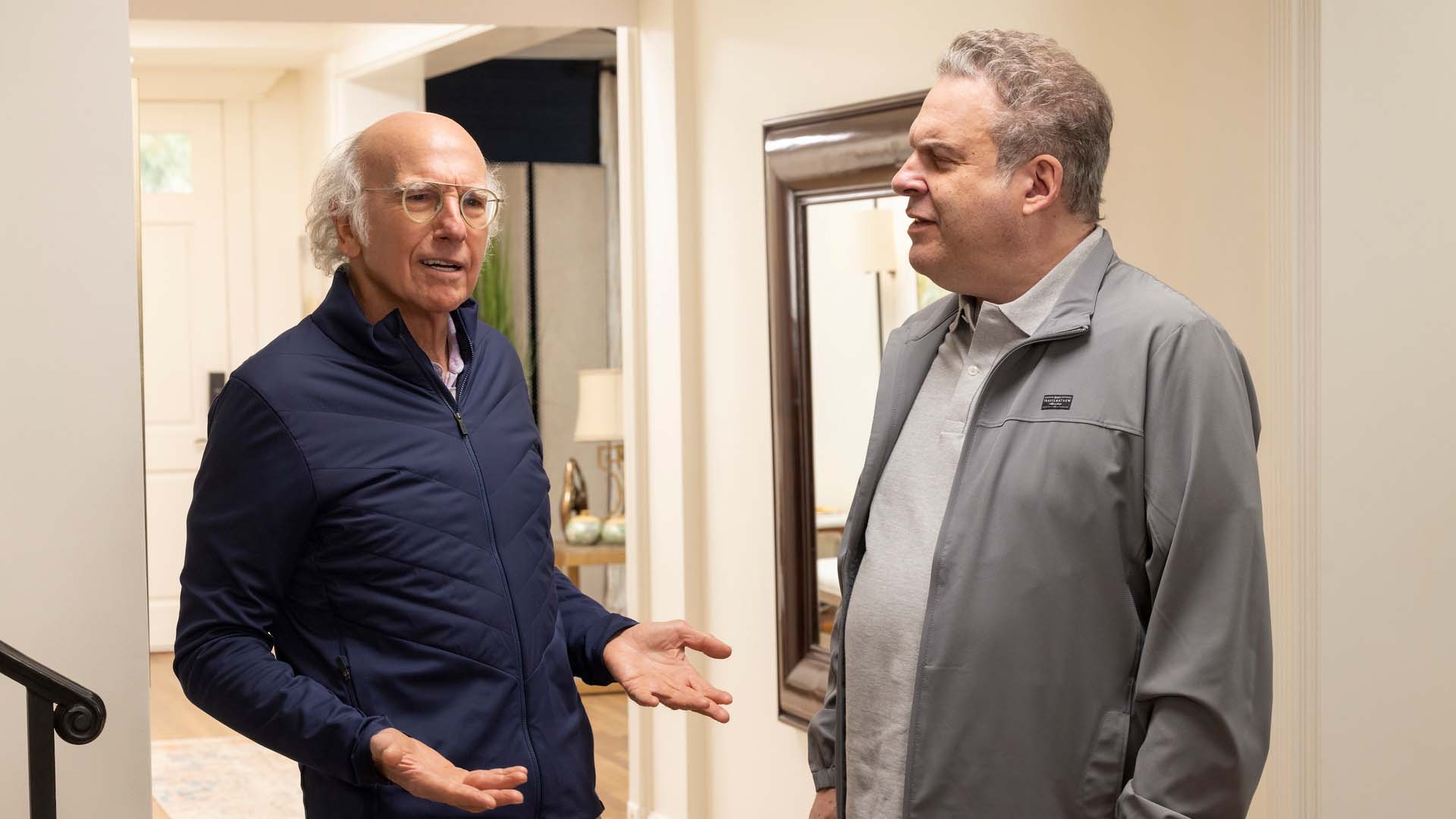 A scene from season 12 of 'Curb Your Enthusiasm' with Larry David and Jeff Garlin