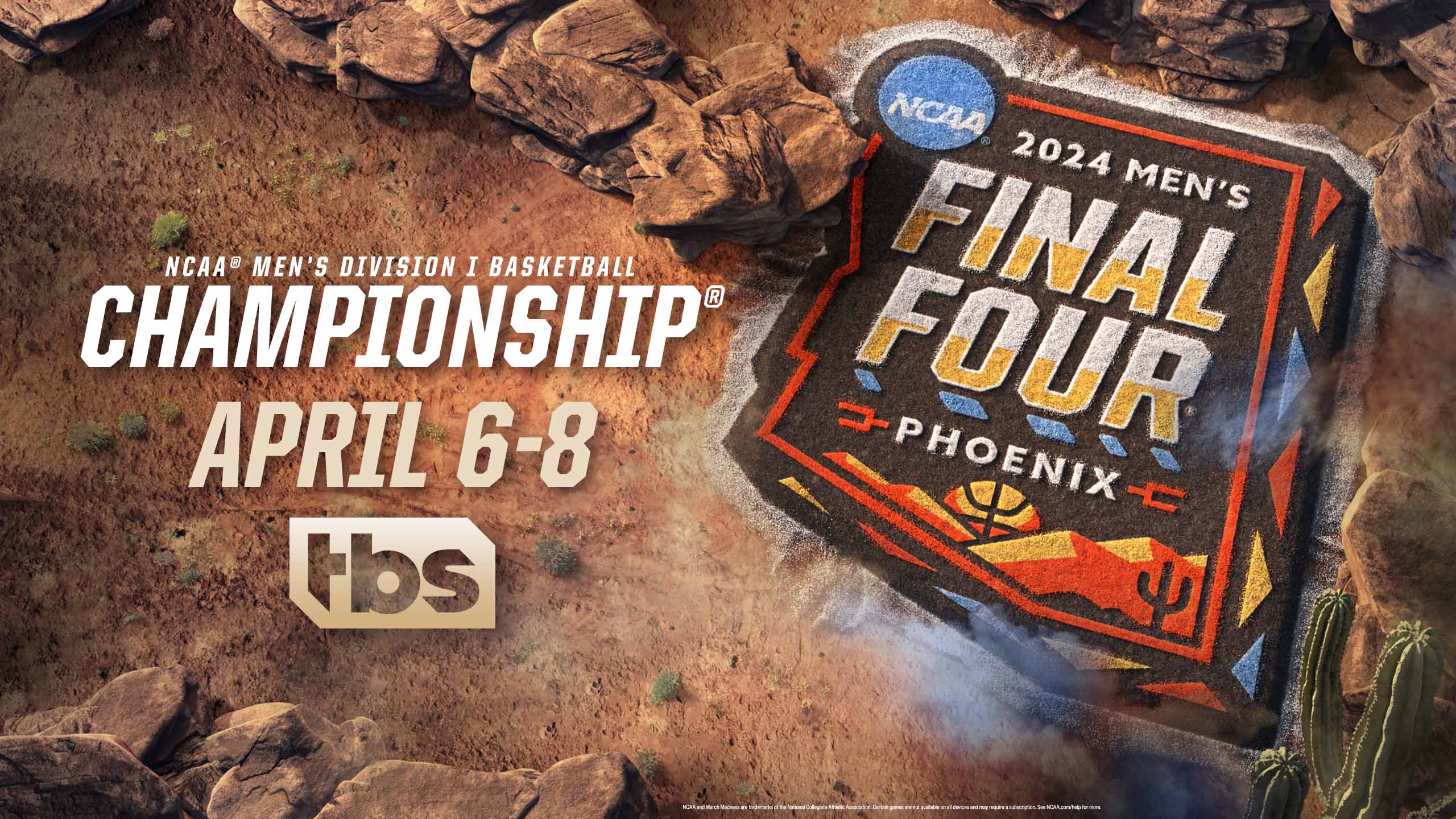Promotional art for the Final Four on TBS
