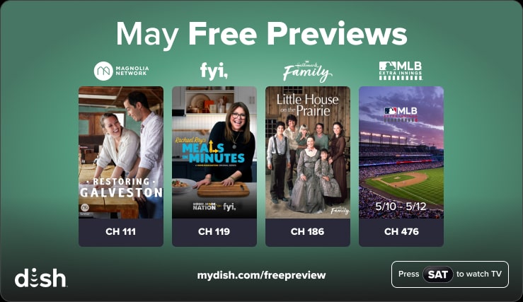 Art for May Free Previews on DISH