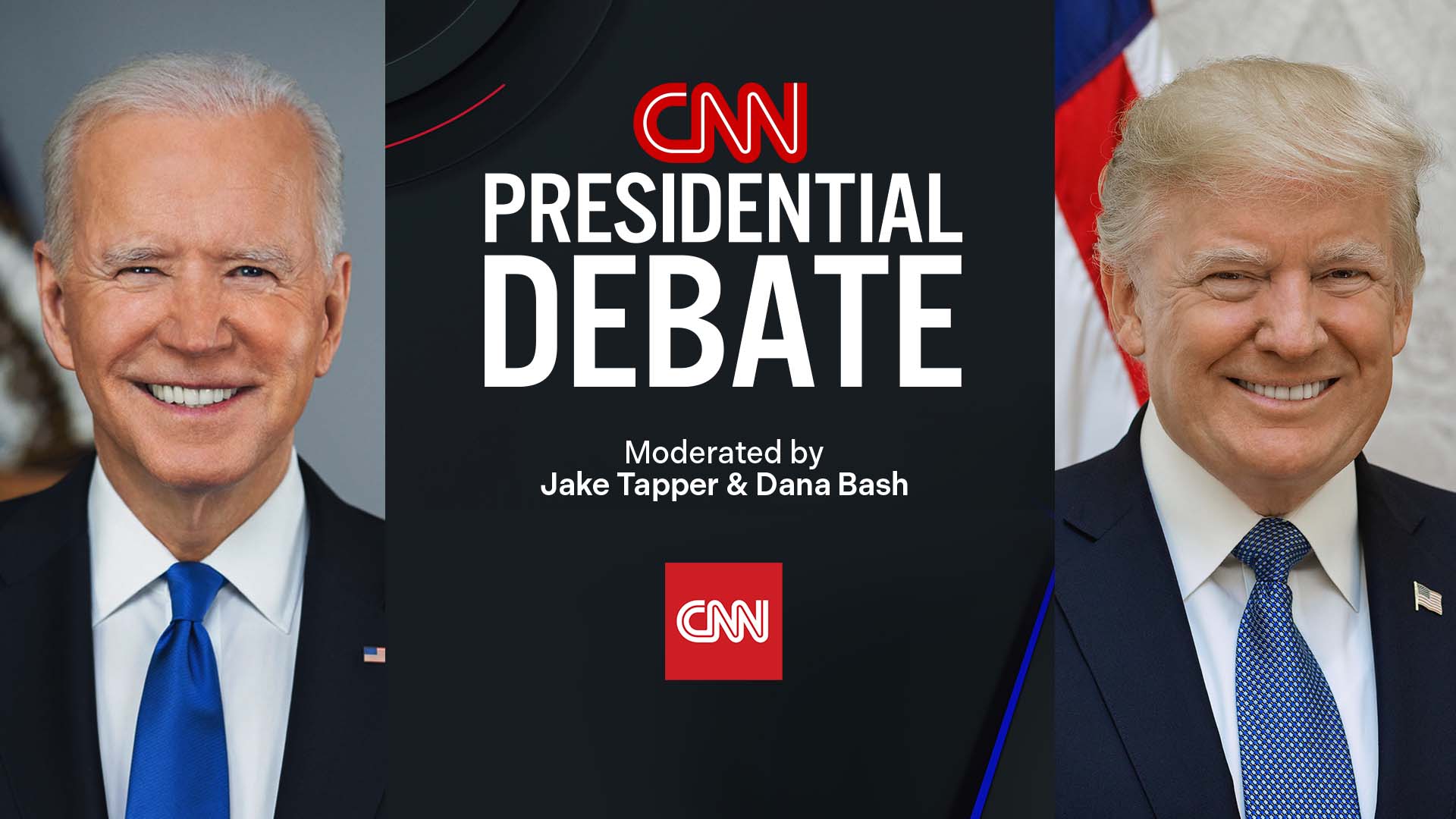 Art for the CNN Presidential Debate.
