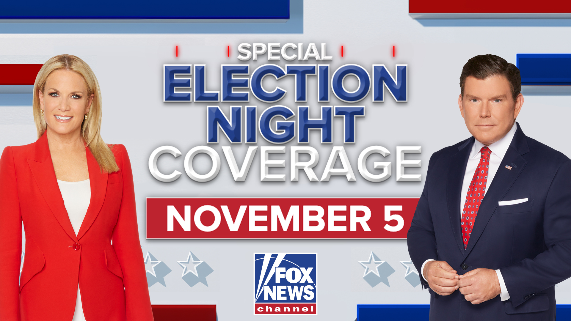 Key art for Fox News coverage of the 2024 Election