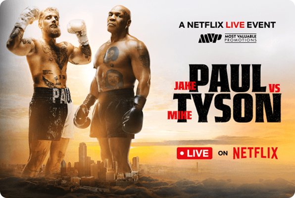 Art for Mike Tyson vs. Jake Paul on Netflix