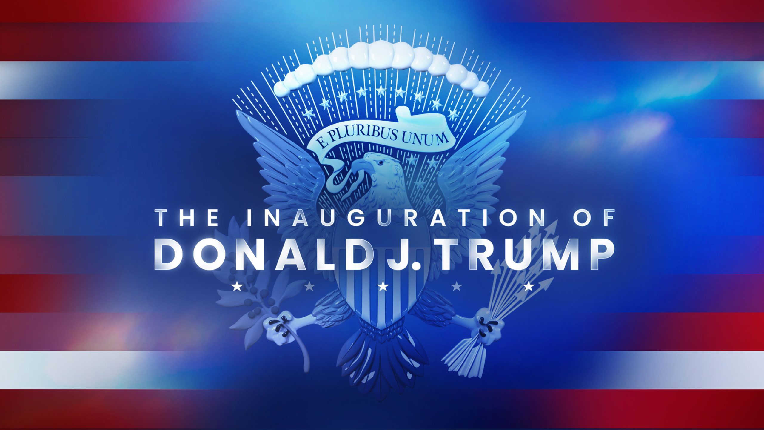Art for NBC's coverage of the inauguration of Donald Trump.