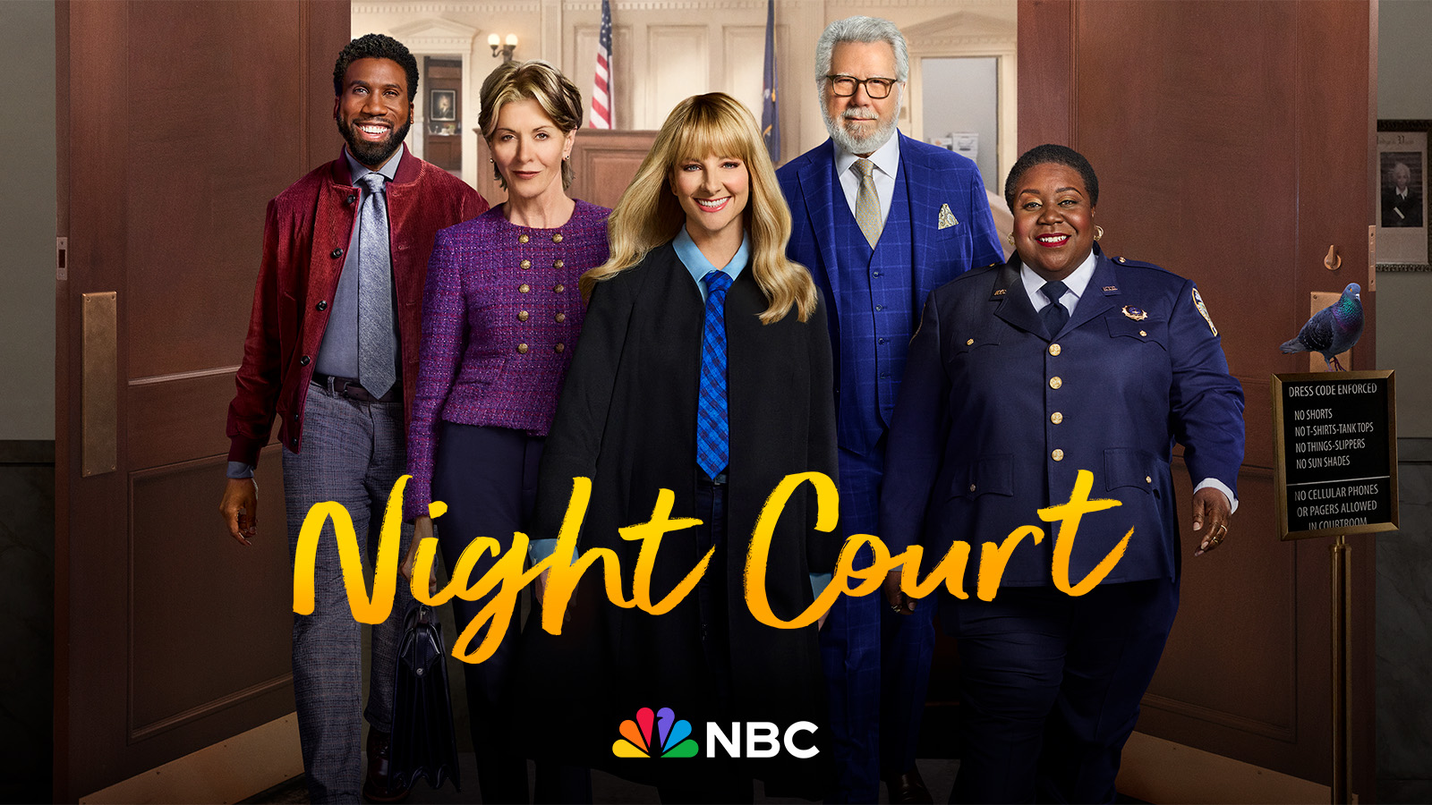 Key art for 'Night Court' on NBC.