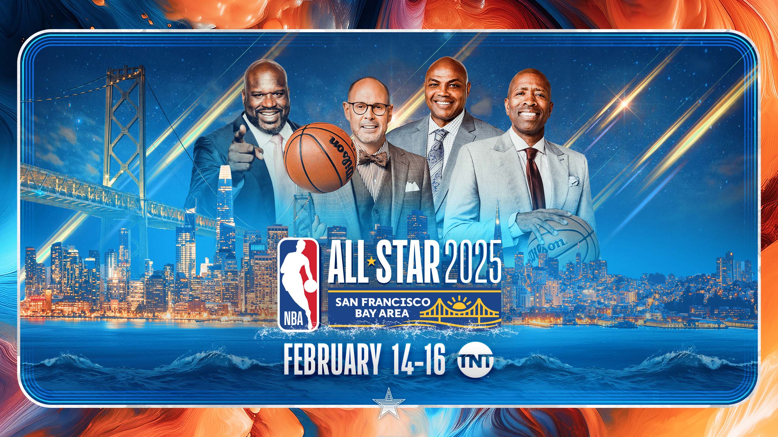 Art for the 2025 NBA All-Star Game on TNT