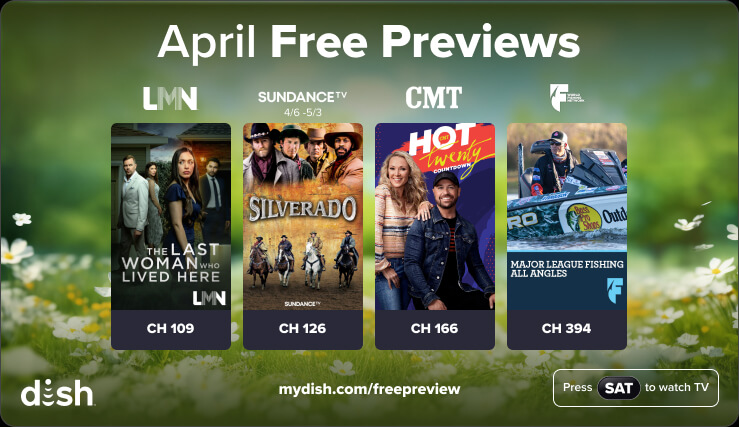 April free previews on DISH