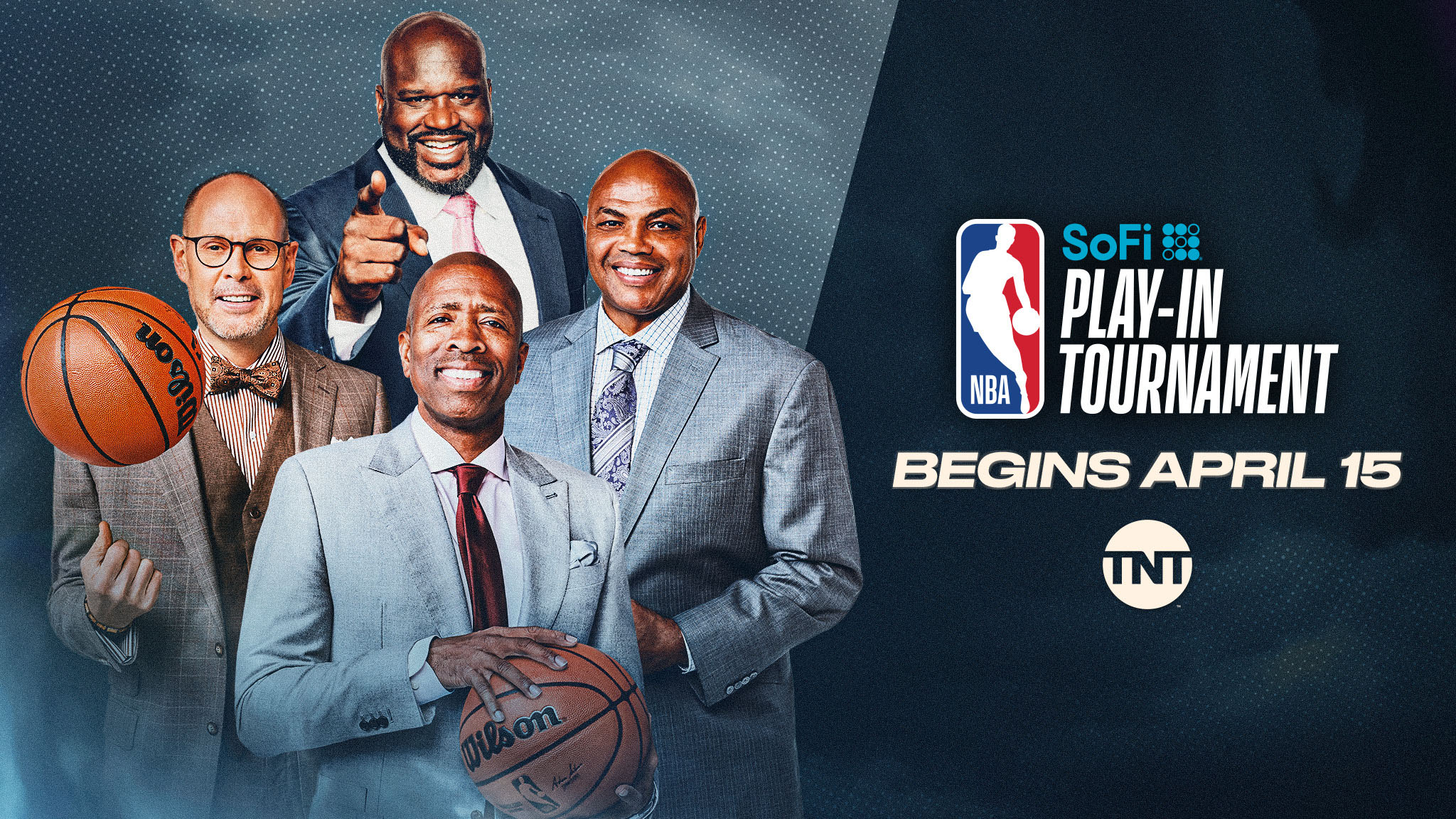 Key art for the NBA Play-In Tournament on TNT