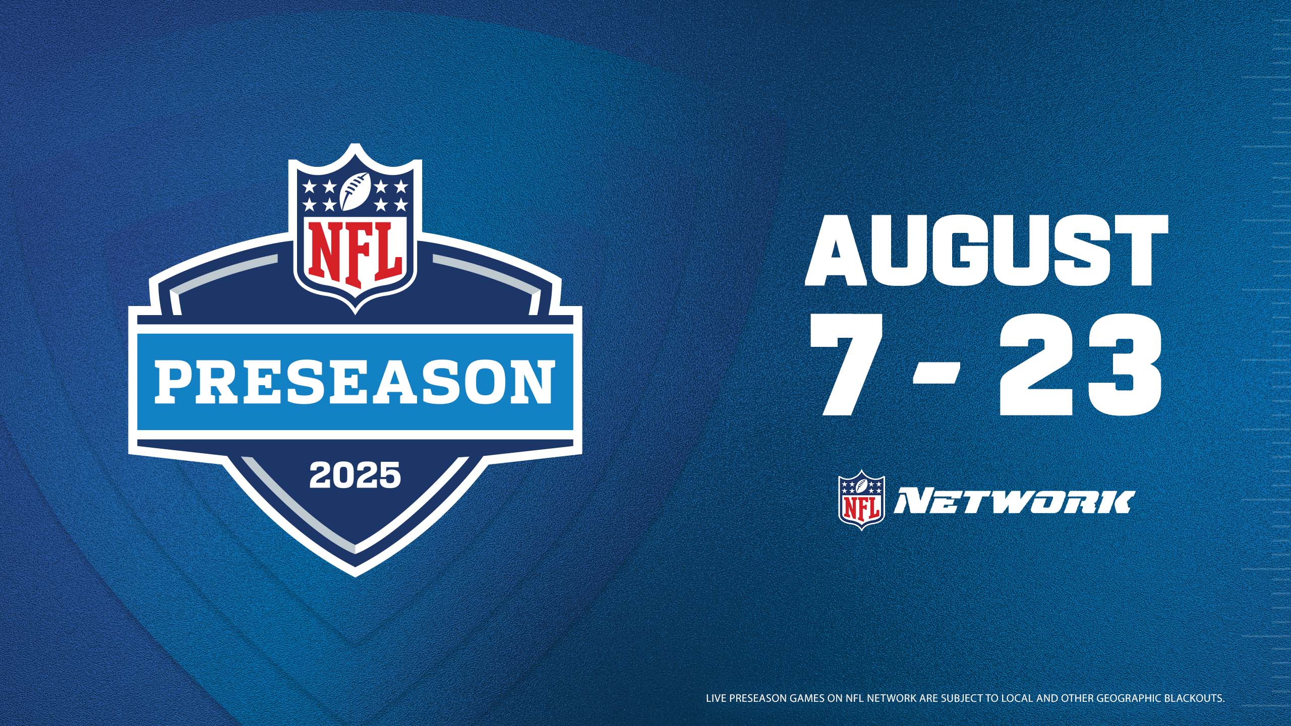 Art for the NFL Hall of Fame Game on ESPN and ABC