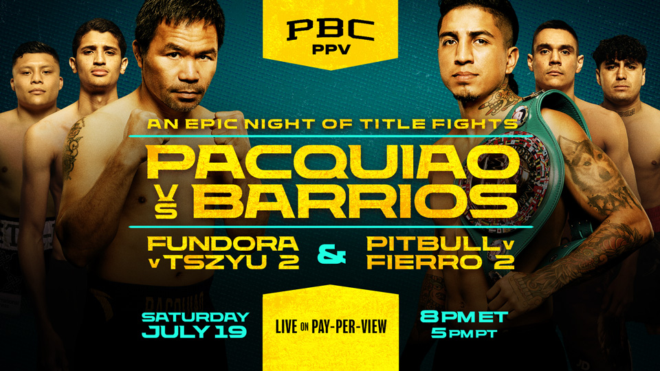 Art for Pacquiao vs. Barrios on PPV