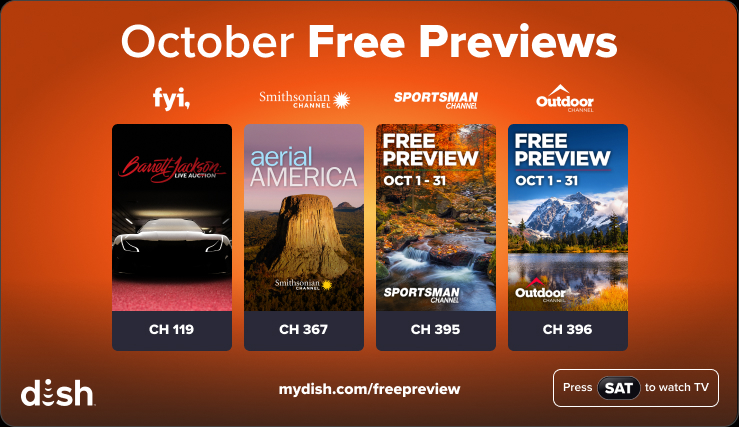 September free previews on DISH