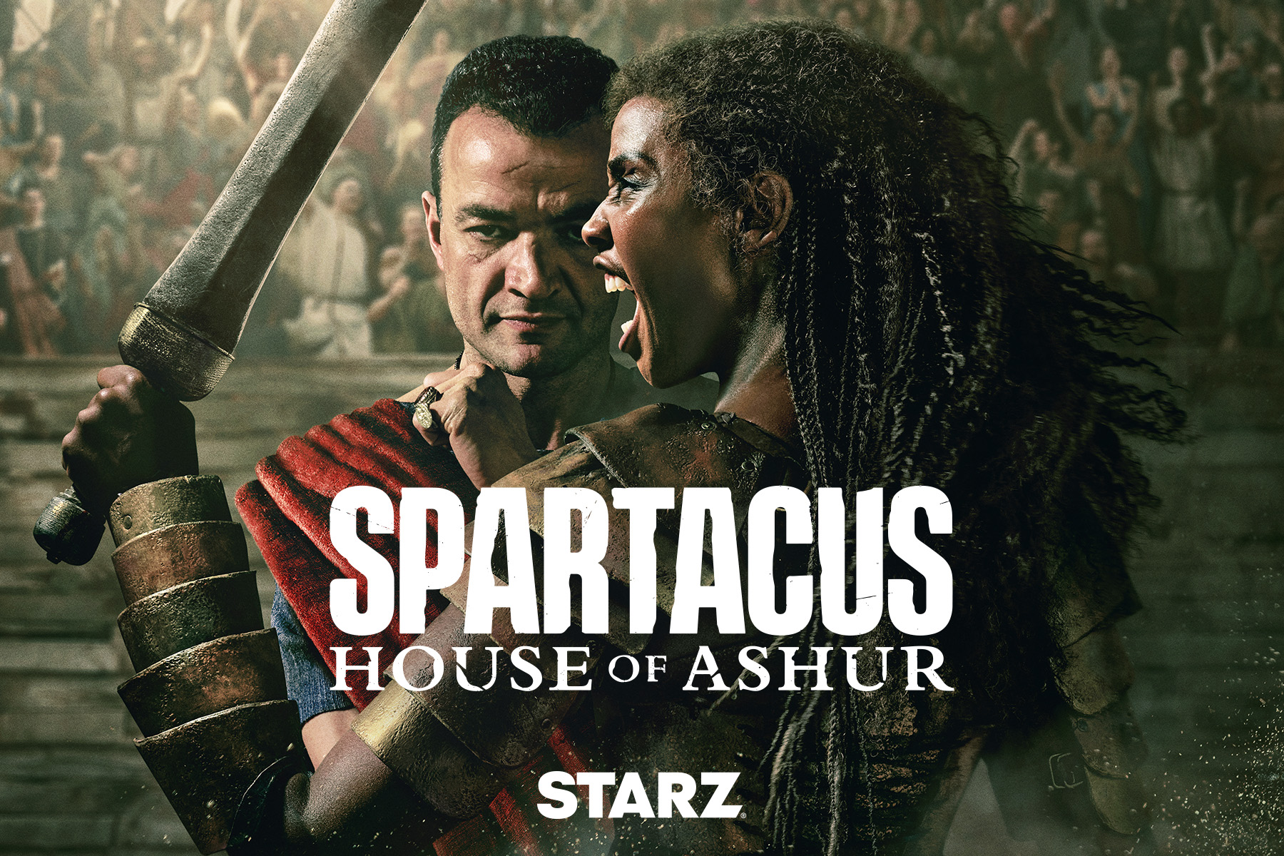 Key art for 'Spartacus: House of Ashur' on Starz