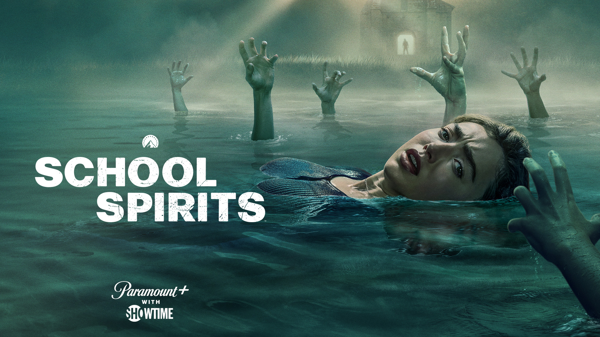 Key art for 'School Spirits' season 3 on Paramount+ with SHOWTIME