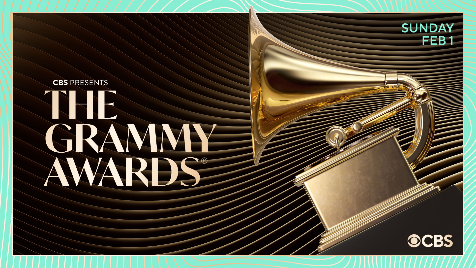 Key art for the 2026 Grammy Awards on CBS