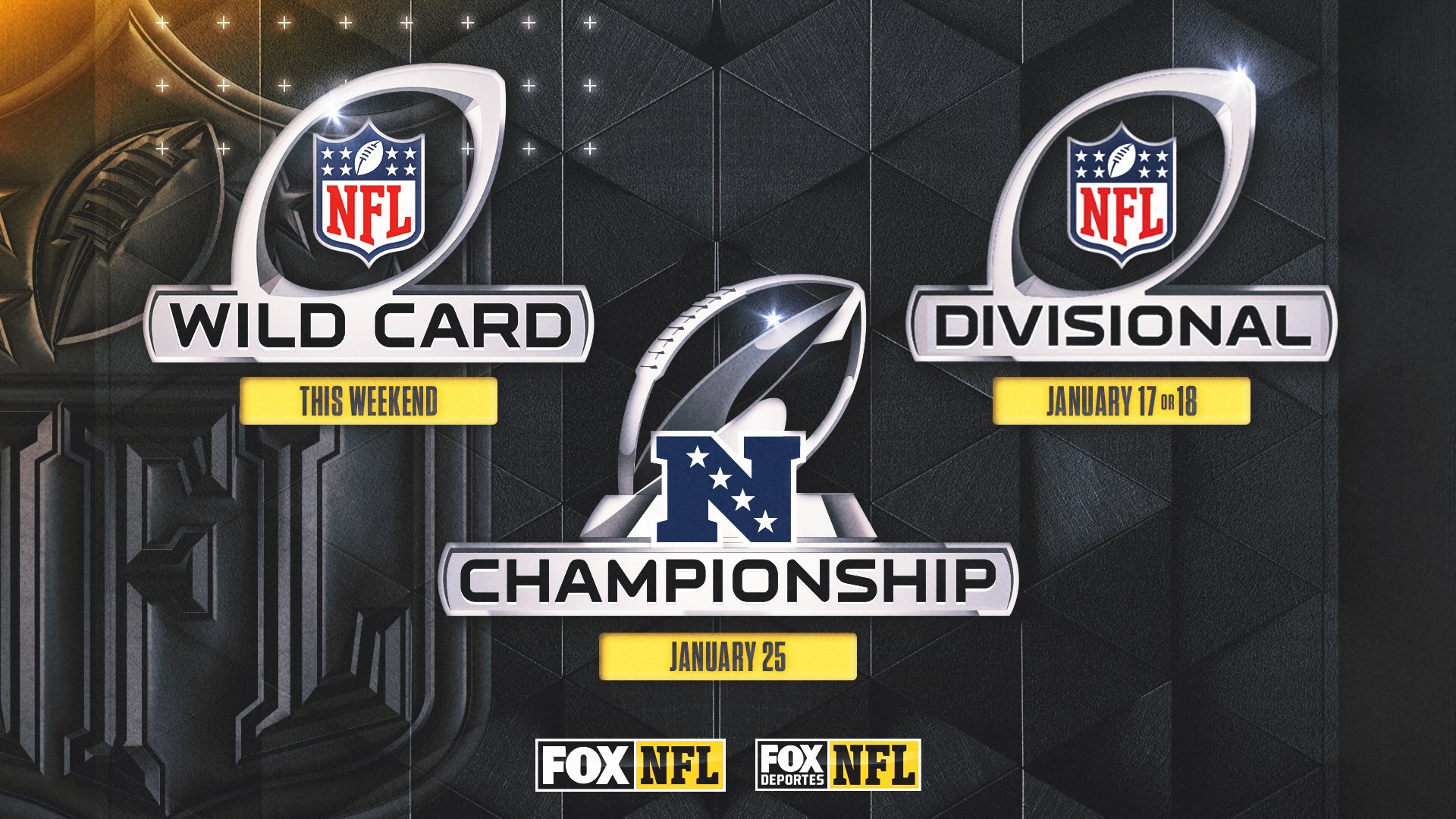 Art for the NFL playoffs on FOX