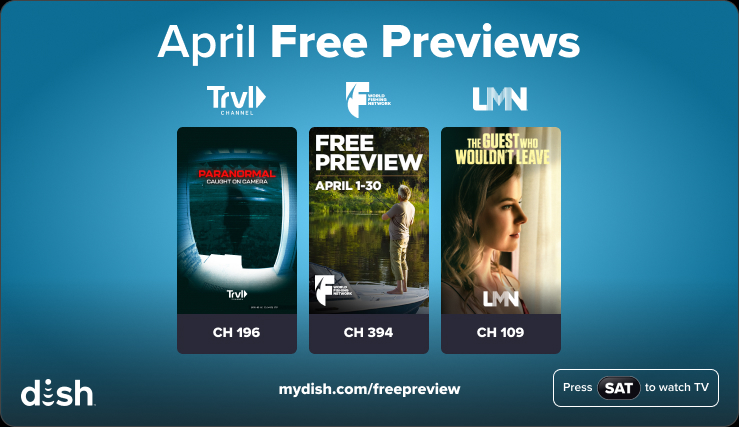 April free previews on DISH