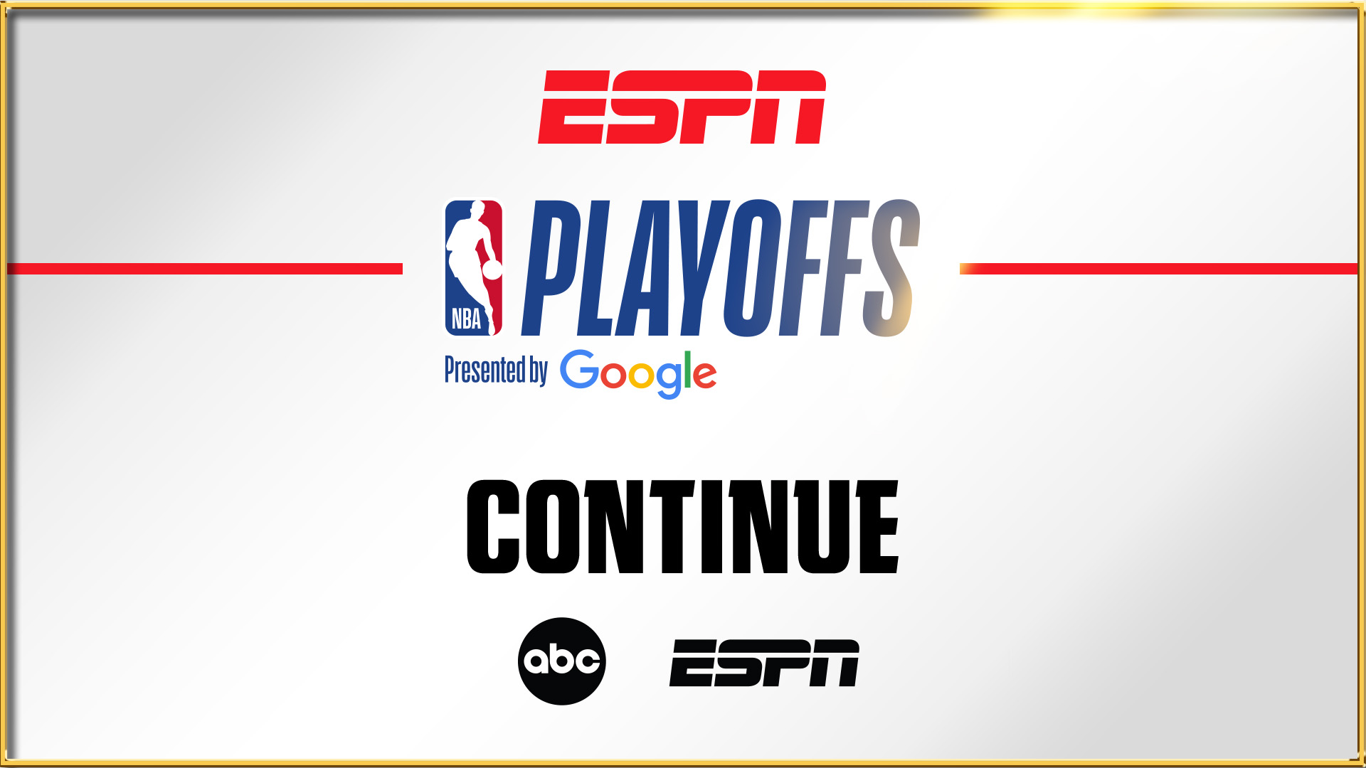 Promotional art for the NBA Playoffs on ABC and ESPN