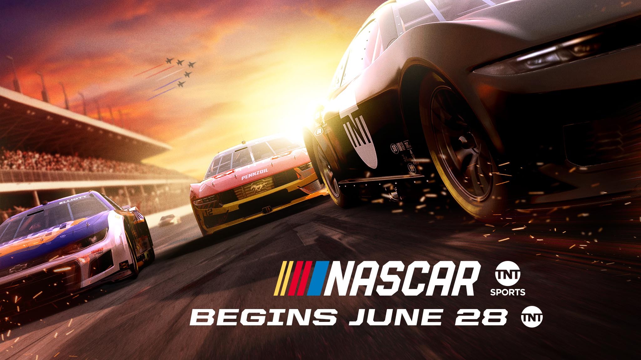Key art for NASCAR Racing on TNT