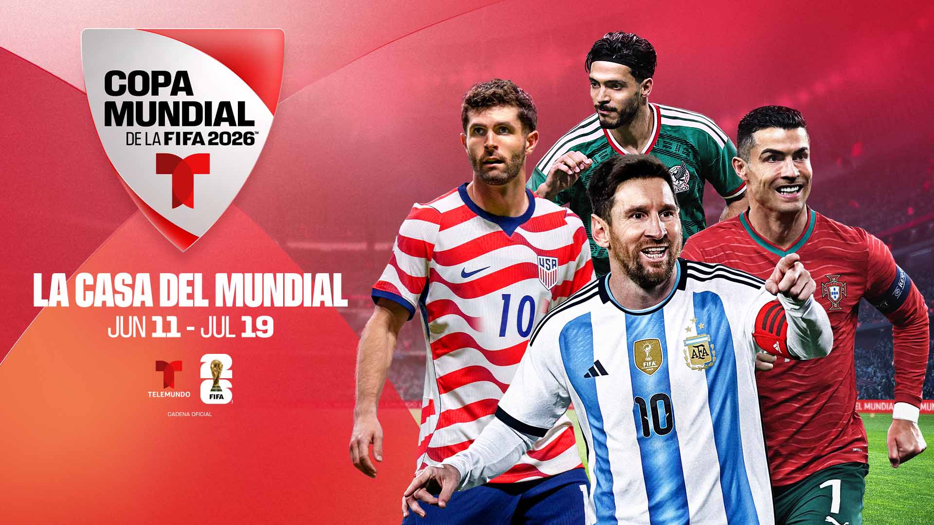 Key art for FIFA World Cup 2026™ on Telemundo.