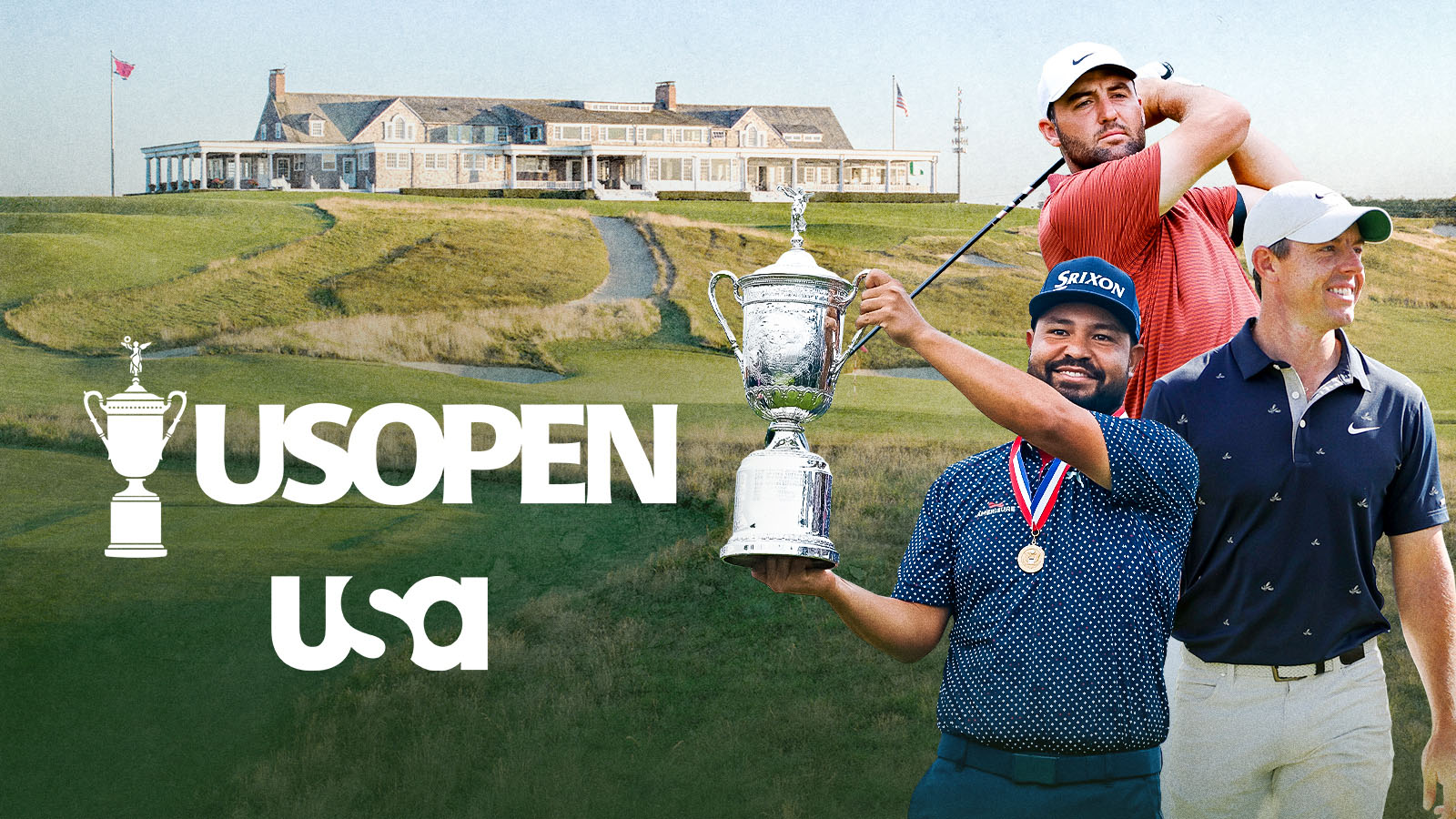Promotional art for the US Open on NBC