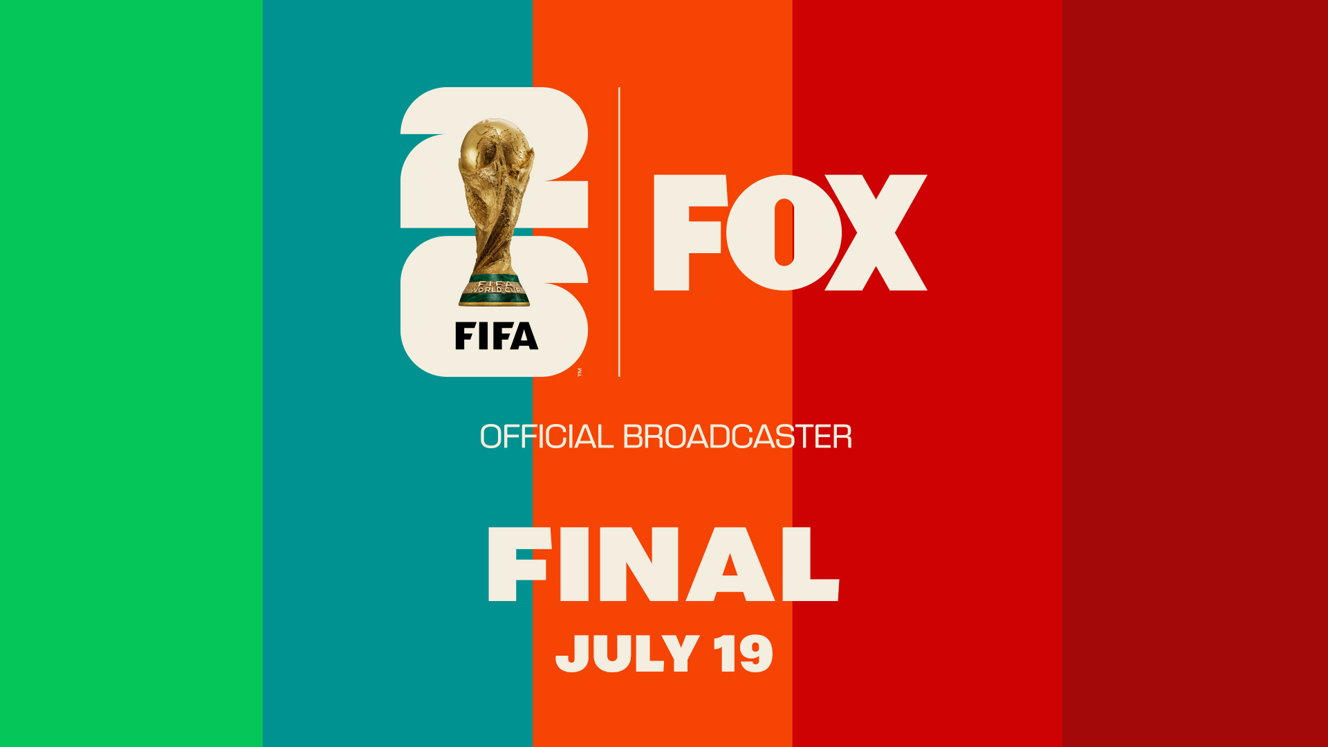 Key art for the FIFA World Cup 2026™ Final on FOX
