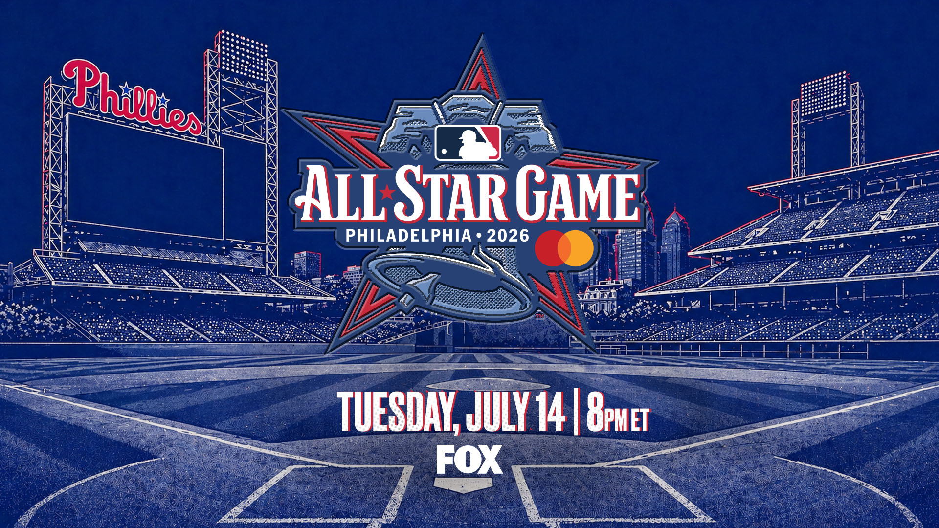 Key art for the 2026 MLB All-Star Game on FOX.