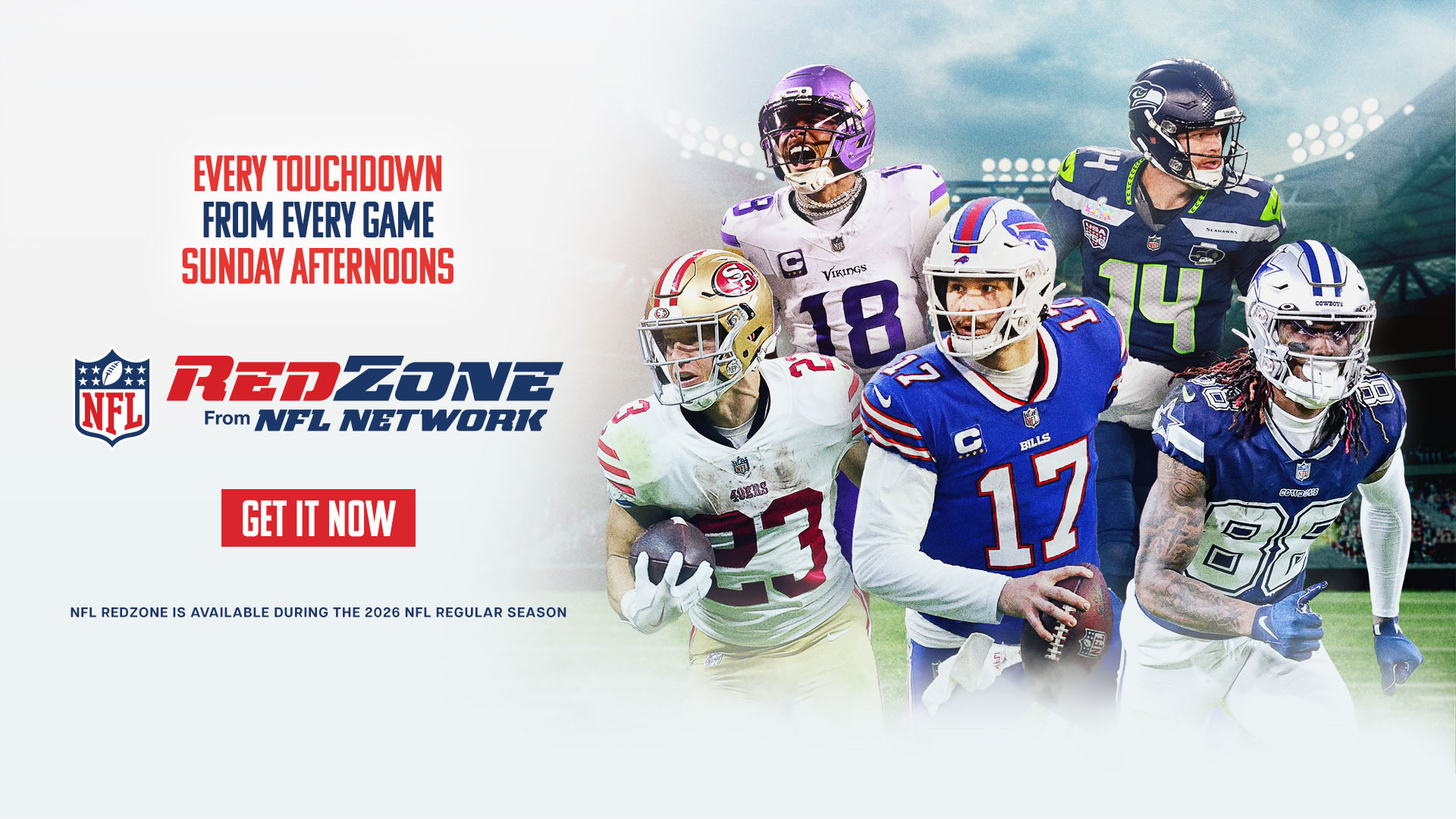 Promotional art for NFL RedZone by NFL Network