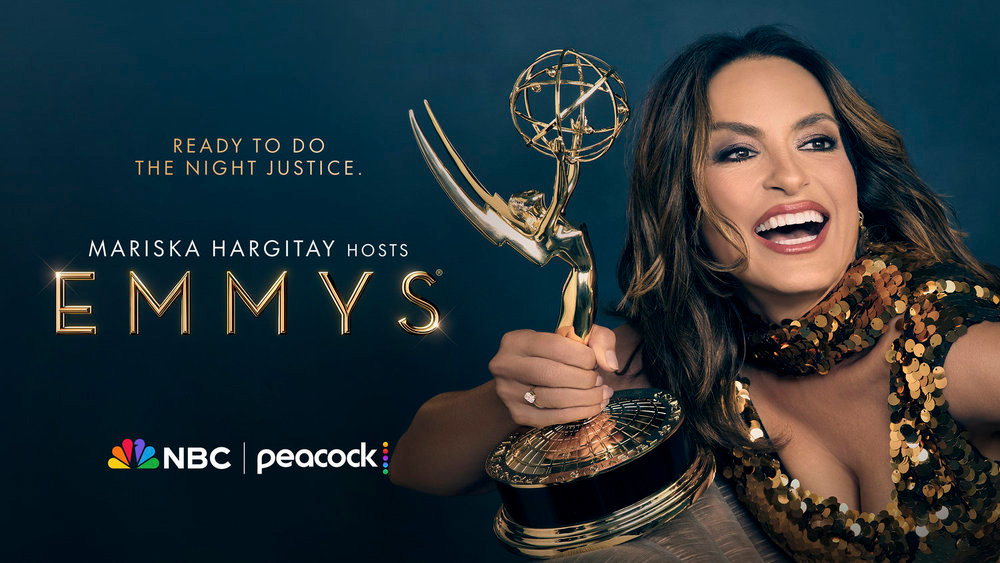 Key art for the 78th Emmy Awards on NBC featuring host Mariska Hargitay.