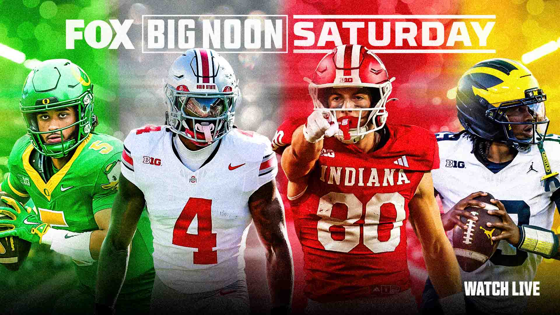 Key art for college football coverage on Big Noon on FOX.