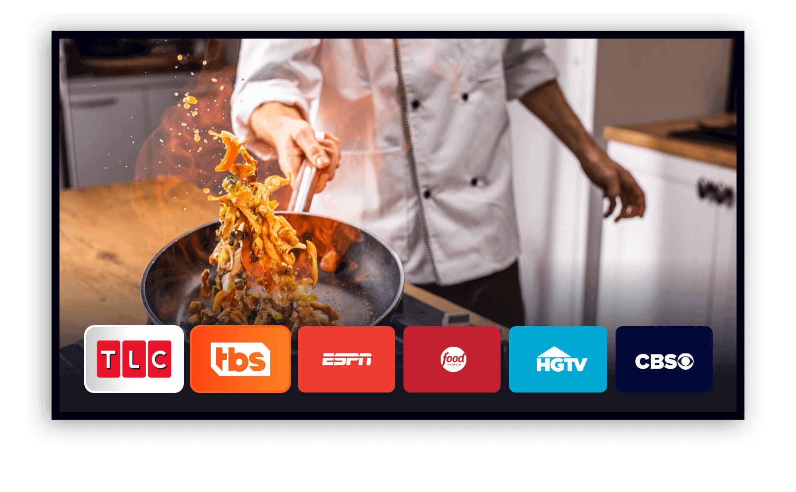 America's Top 120 with channels like TLC, TBS, ESPN, Food Network, and HGTV