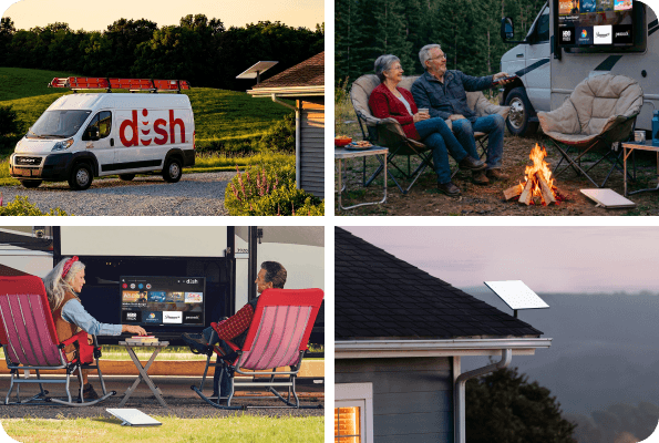 Starlink internet at home and at a campsite