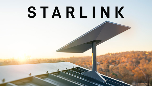 Starlink internet panel