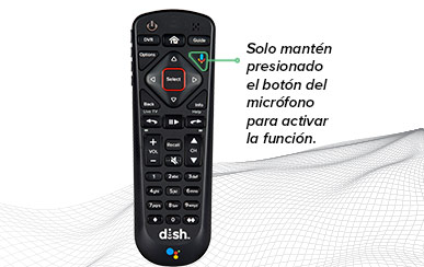 Solo mantén presionado el botón del micrófono para activar la función