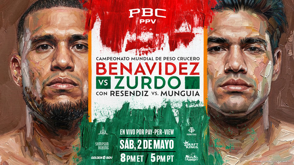 Benavidez vs Zurdo, sábado 2 de mayo, en vivo por ppv