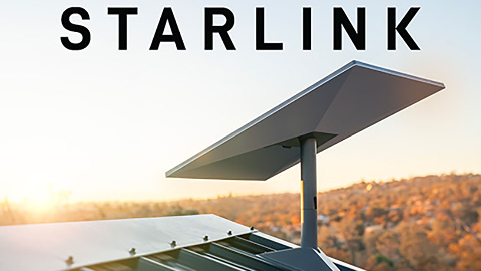 Starlink internet panel