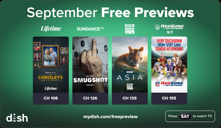 February free previews on DISH
