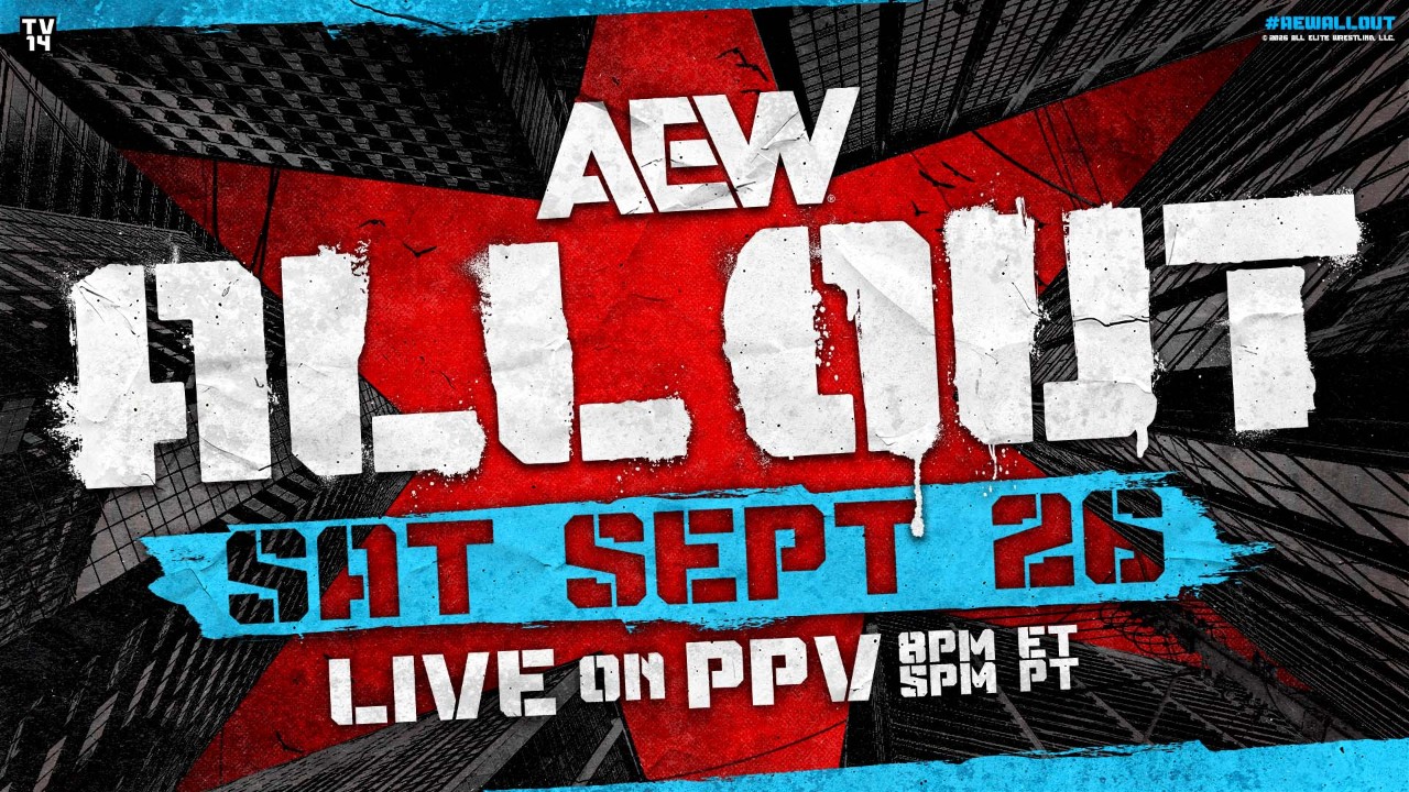 Key art for the AEW: All Out 2026 PPV