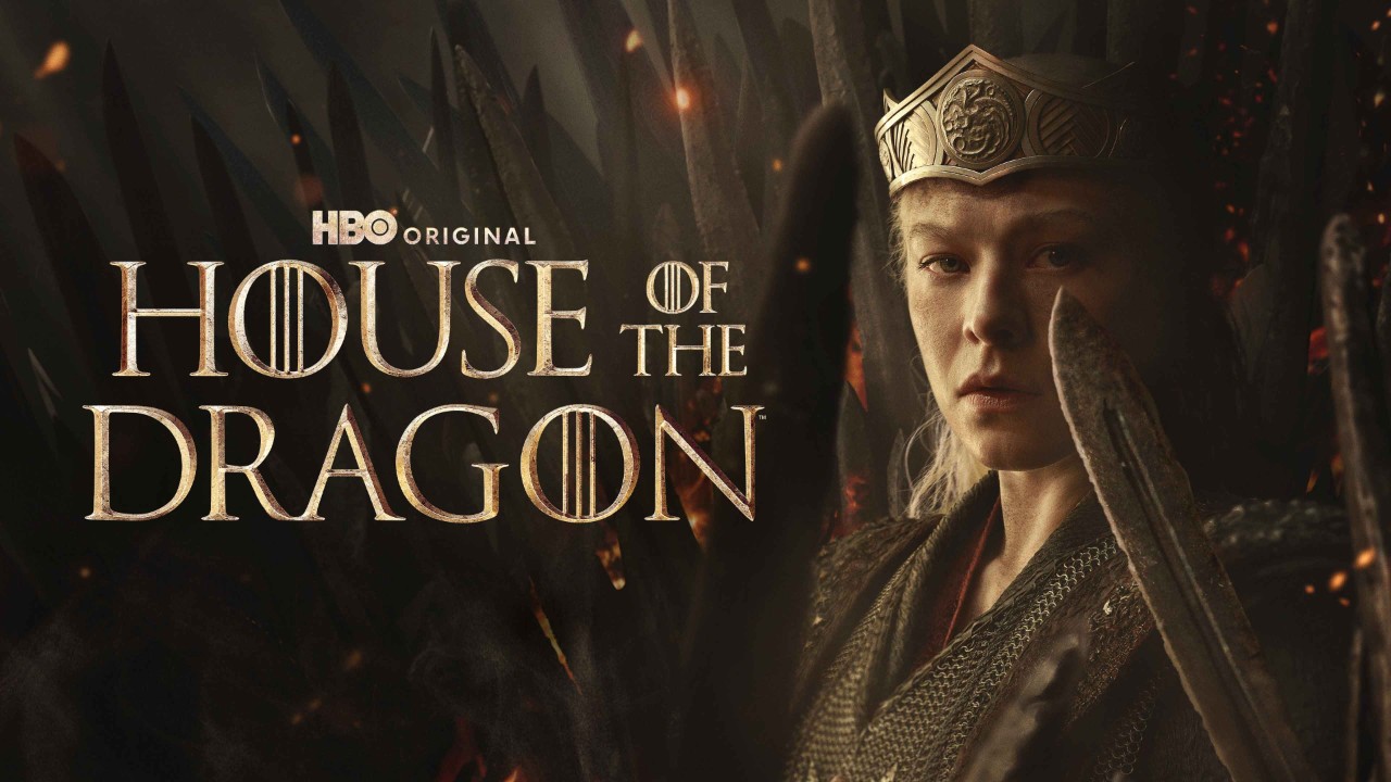Key art for season 3 of 'House of the Dragon' on HBO and HBO Max featuring Emma D'Arcy as Rhaenyra Targaryen.