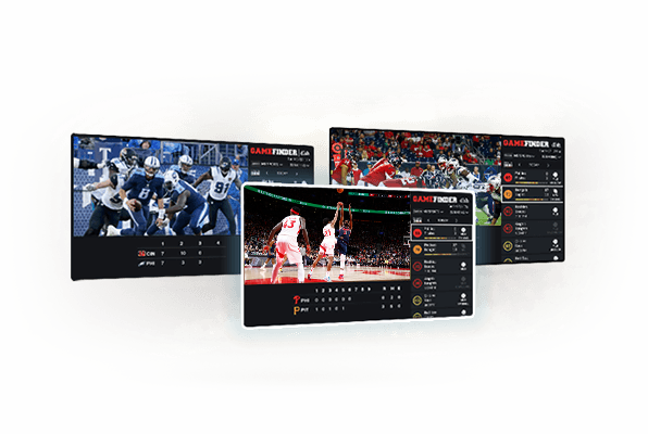 DISH's Game Finder gives you that scores and stats for every game, not just the one's on TV.