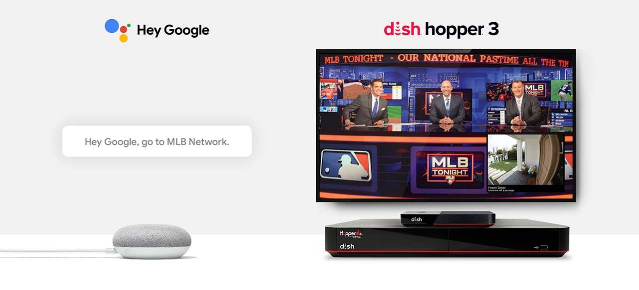 Google Assistant Mini and DISH Hopper 3 receiver