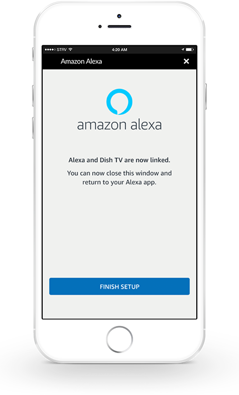 Amazon Alexa app: finishing setup