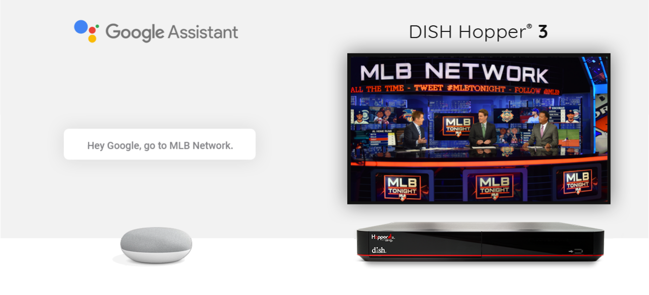 Google Assistant and the DISH Hopper 3: Hey Google, go to MLB Network