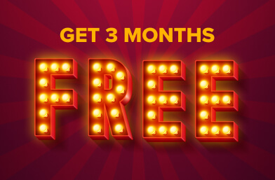 Get 3 Months Free