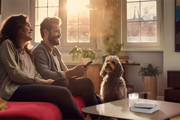 Dish network shop dog tv