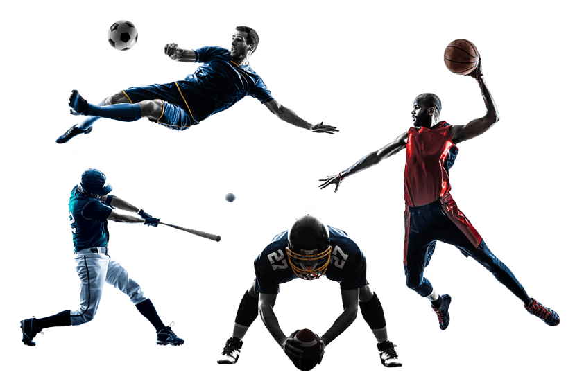 Multiple sports images for sports Packages on DISH