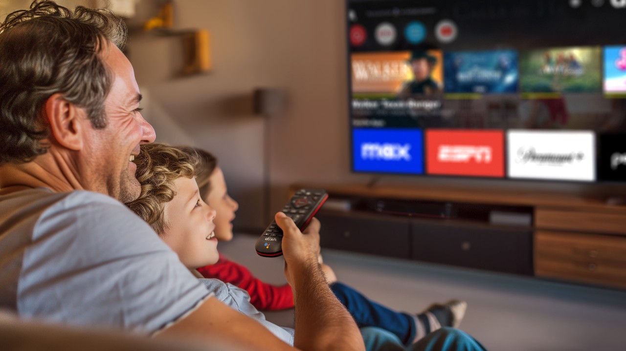 TV showing reliable TV quality in bad weather